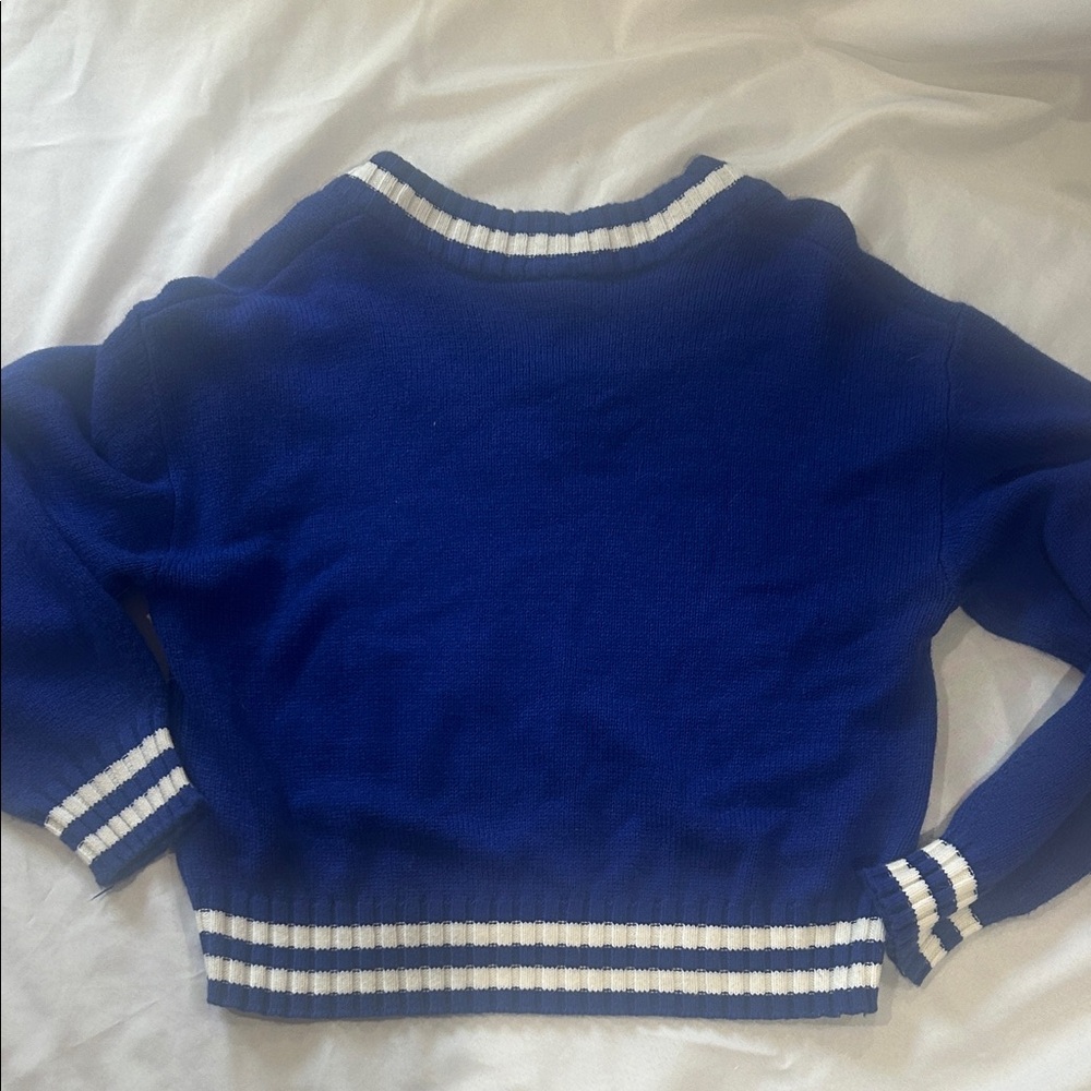 H&M Royal Blue Knit Sweater Chicago size small - Picture 4 of 5